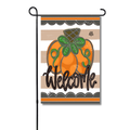 Tan Pumpkin Scallop Welcome Garden Glam