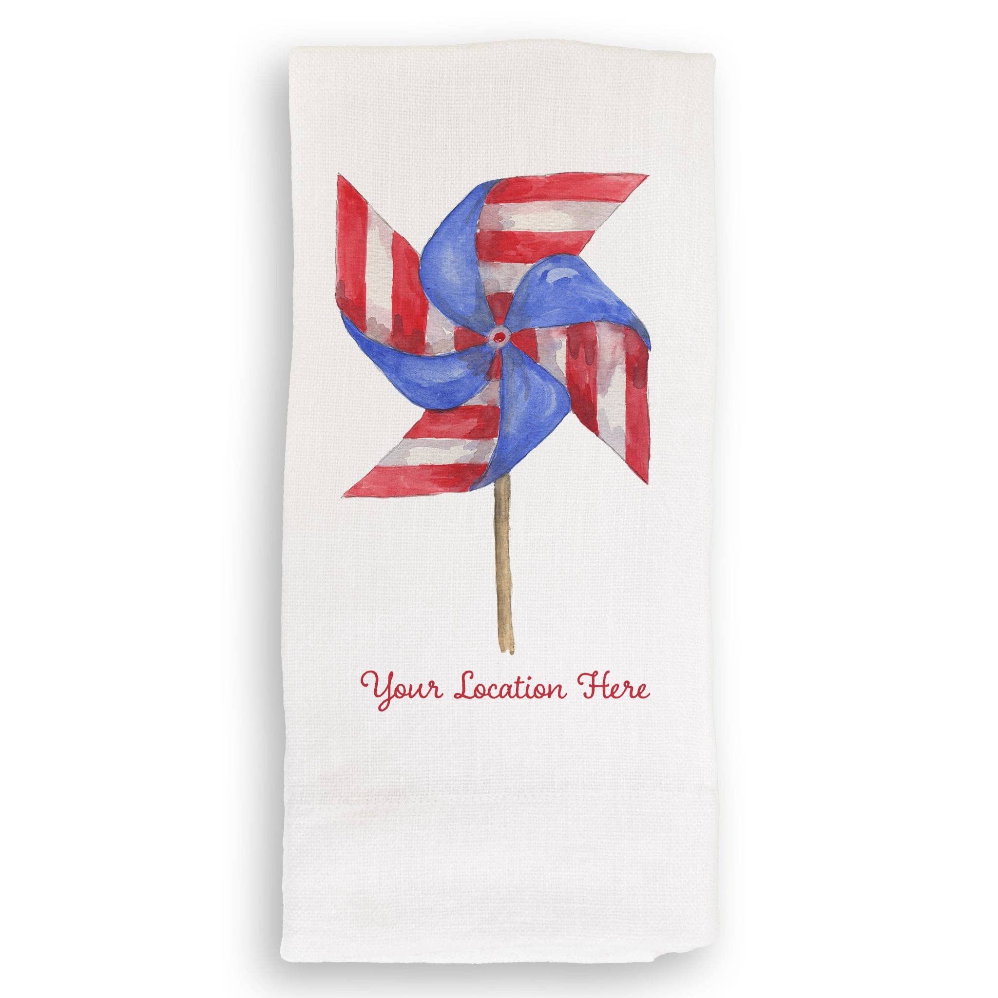 Pinwheel with Location: Dishtowel