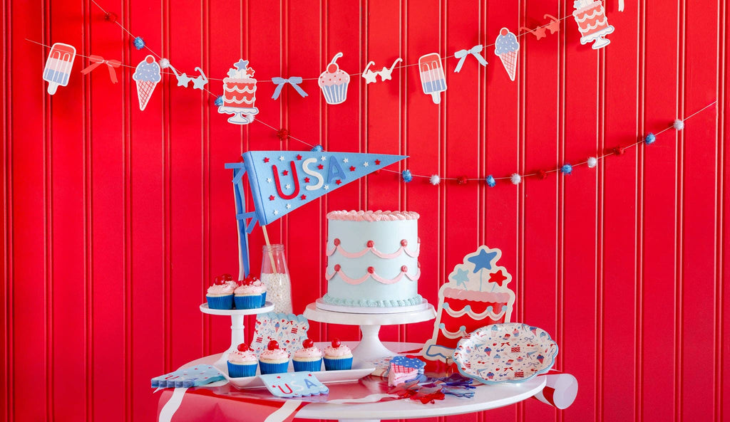 SMT1115 - Summertime Felt Pennant Banner