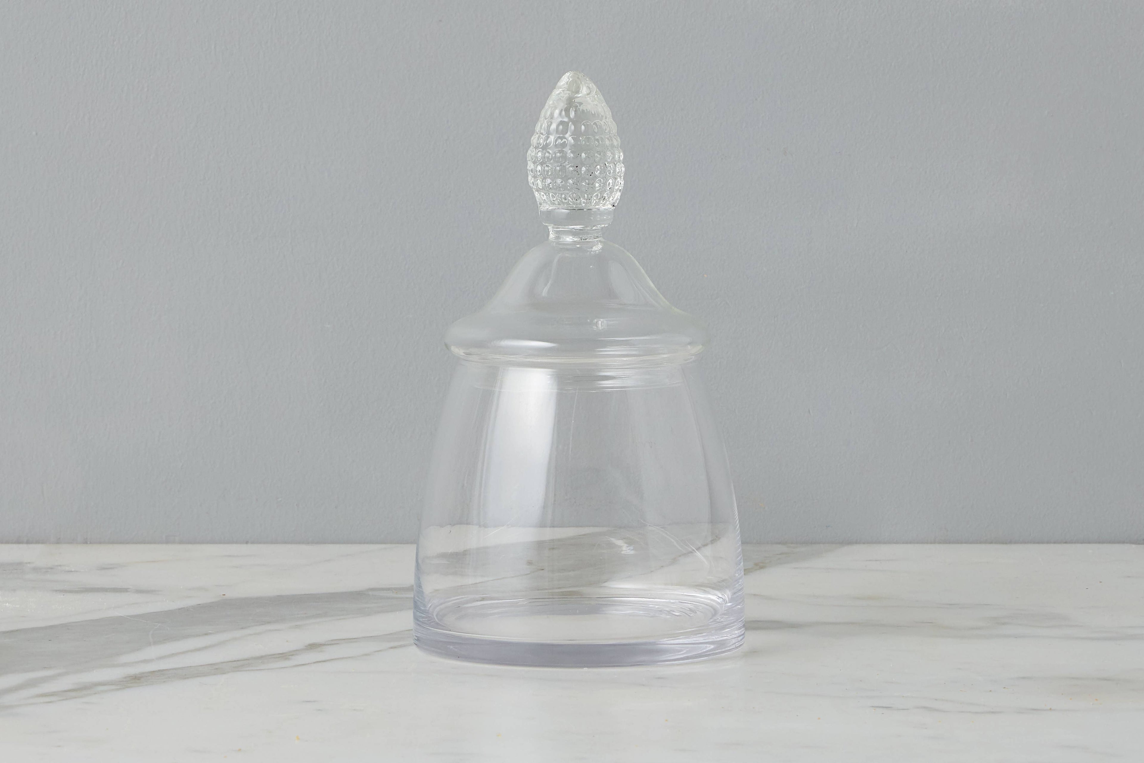 Glass Teardrop Jar, Lid, Small