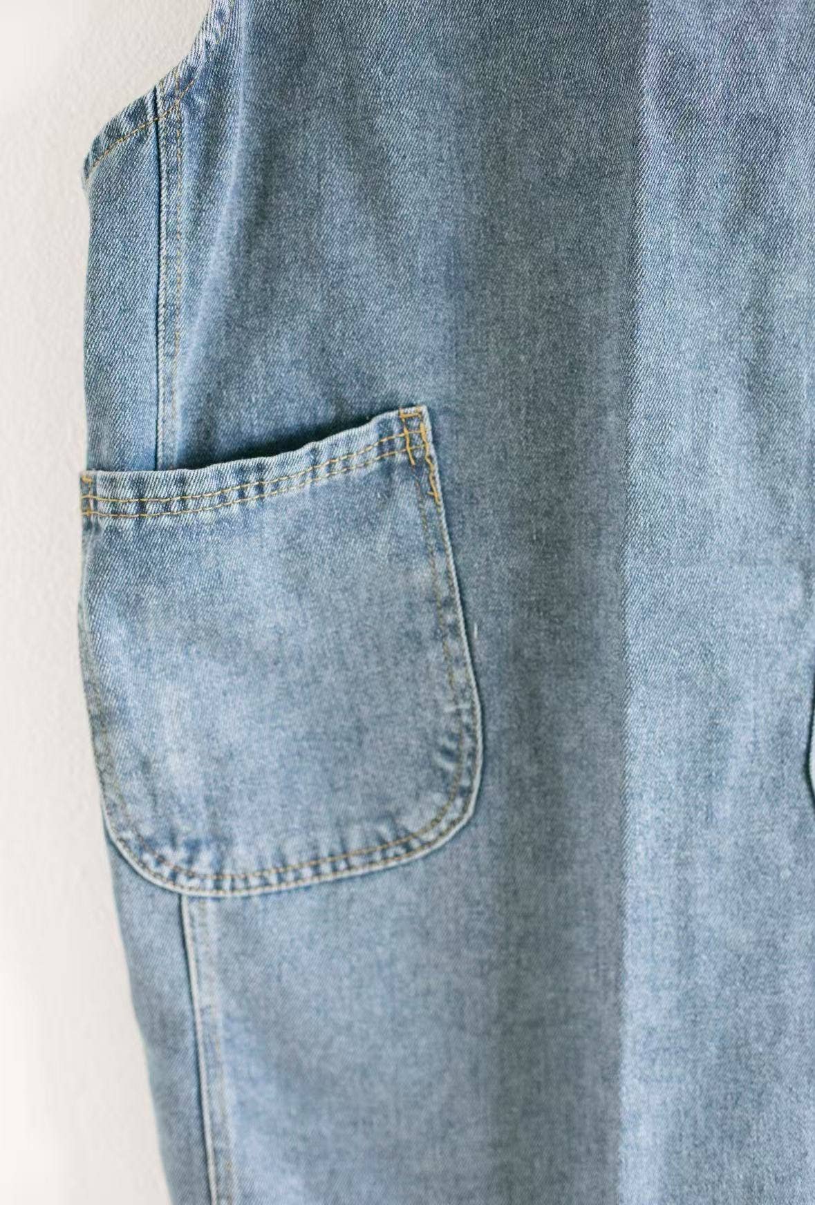 H-back Denim Apron: Light
