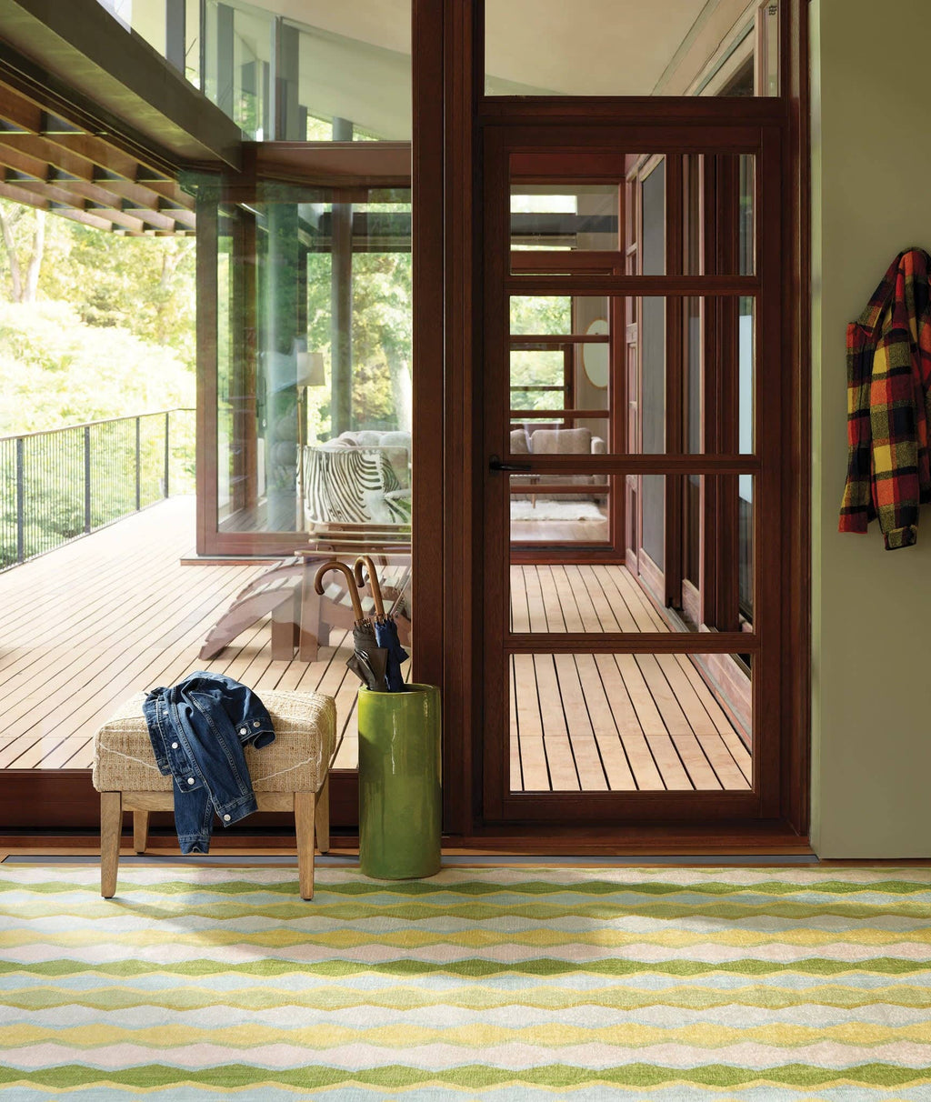 Safety Net Machine Washable Rug | Green: 2' x 3'