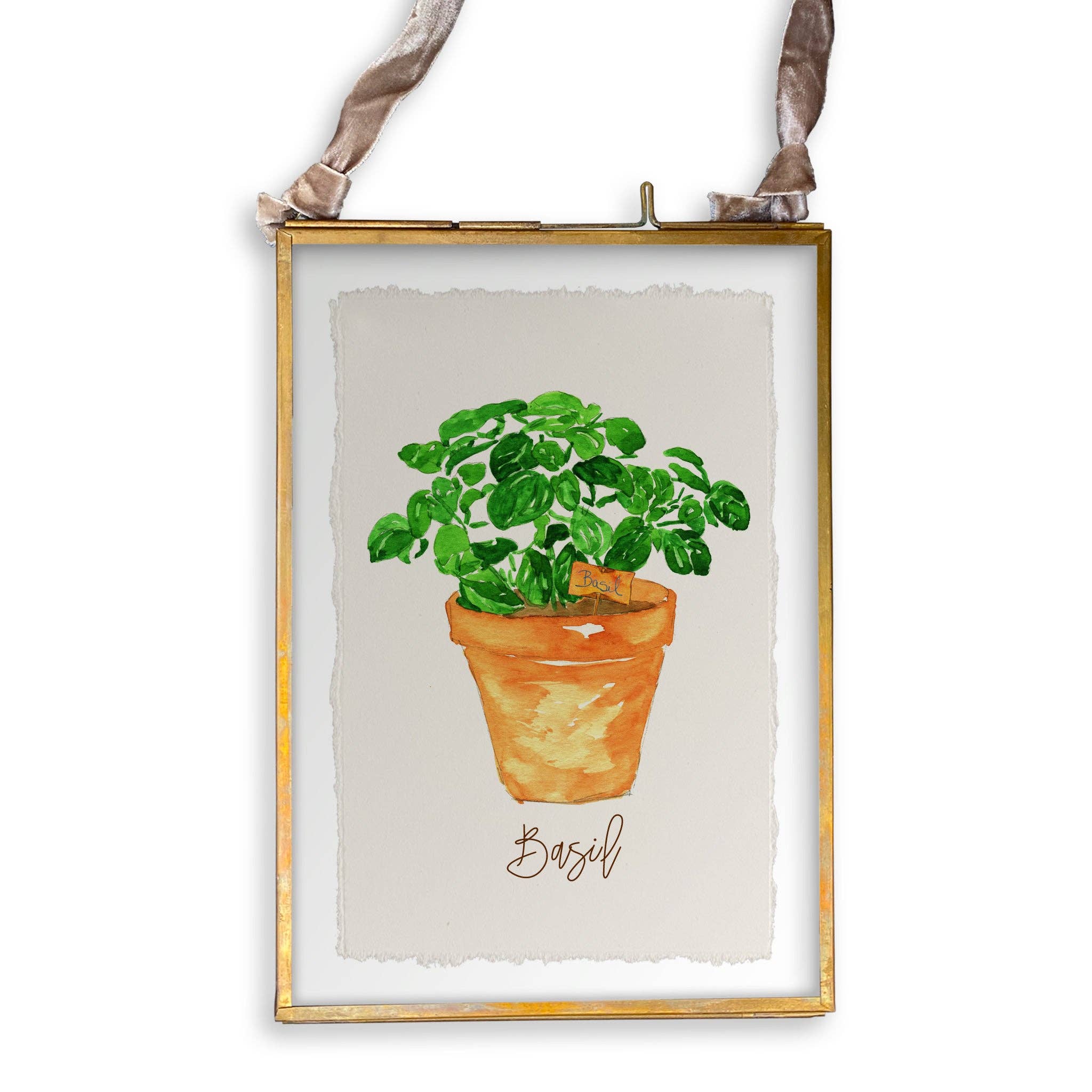 Basil: Keep Words / Dishtowel