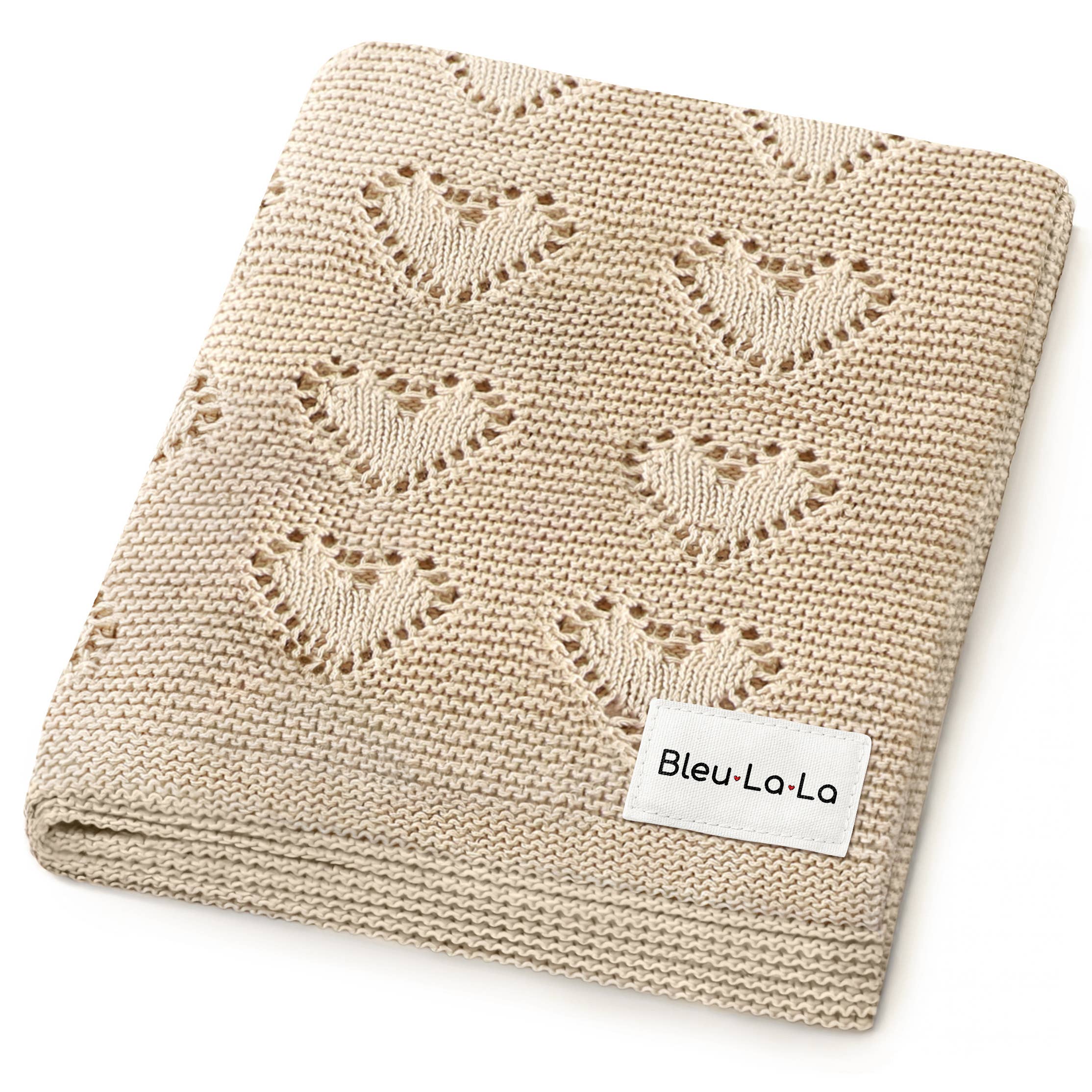 Baby Blanket - Heart: Grey