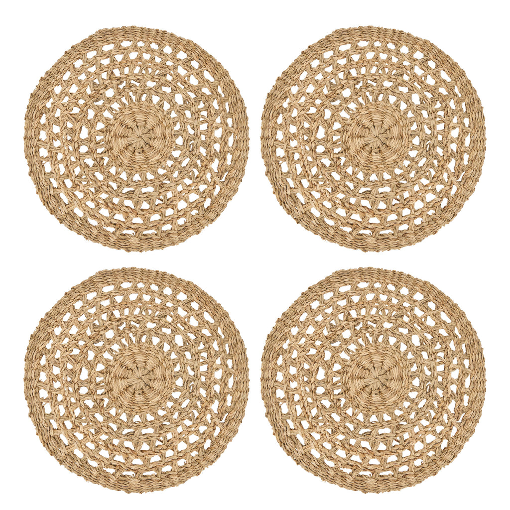 Rustic Charm Seagrass Placemat: Natural / 15"
