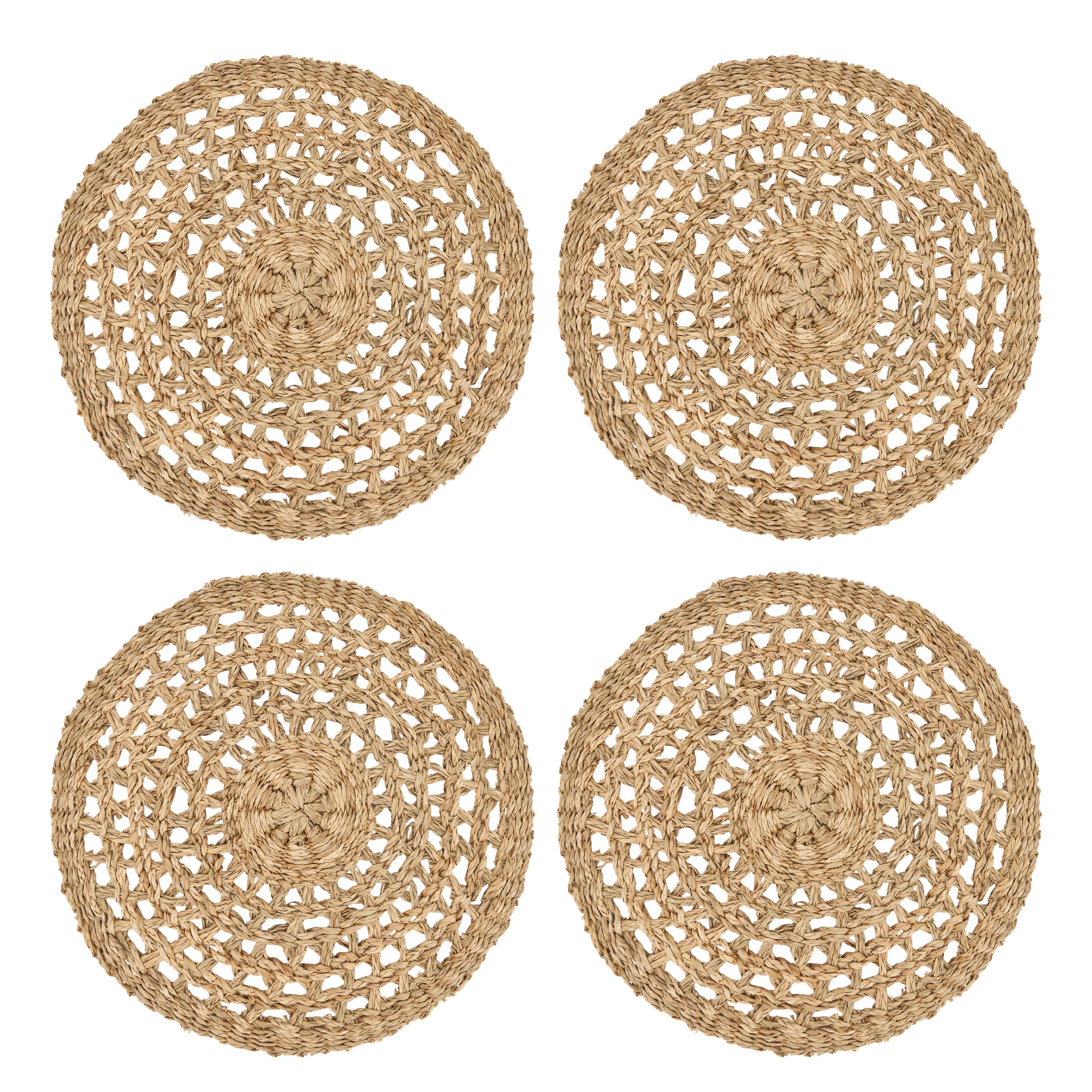 Rustic Charm Seagrass Placemat: Natural / 15"
