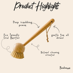 Bamboo Kitchen Dish Scrubber | Earth Day Bestseller