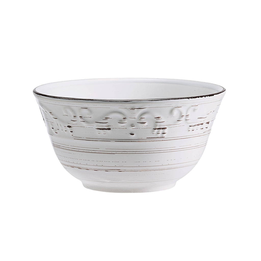 Pfaltzgraff Trellis White Serving Bowl S3