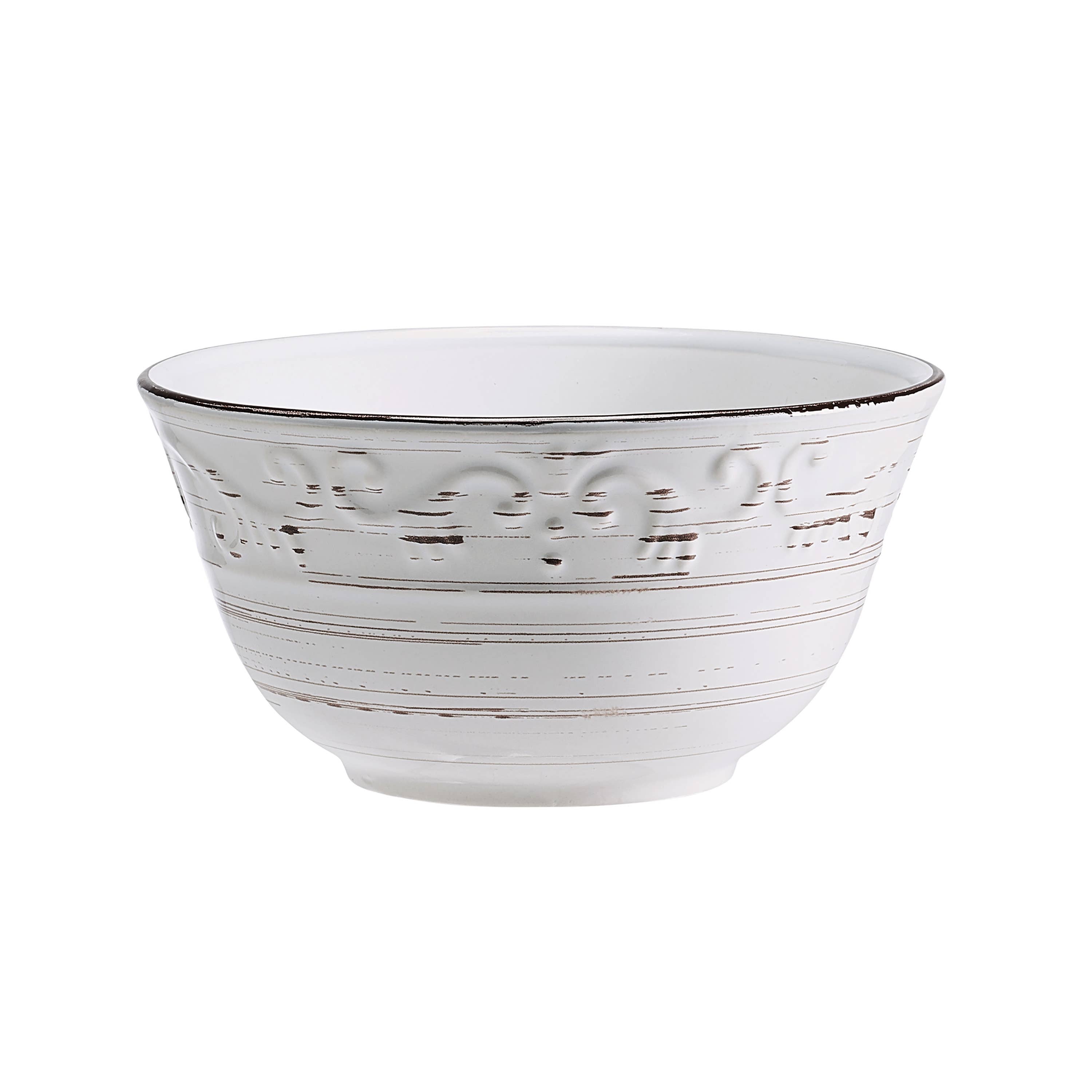 Pfaltzgraff Trellis White Serving Bowl S3