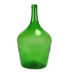 Green Antique Glass Bottle: Medium