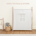 Kids Play Tent, Indoor Canvas Play Tent by Comfy Cubs: Natural Wood