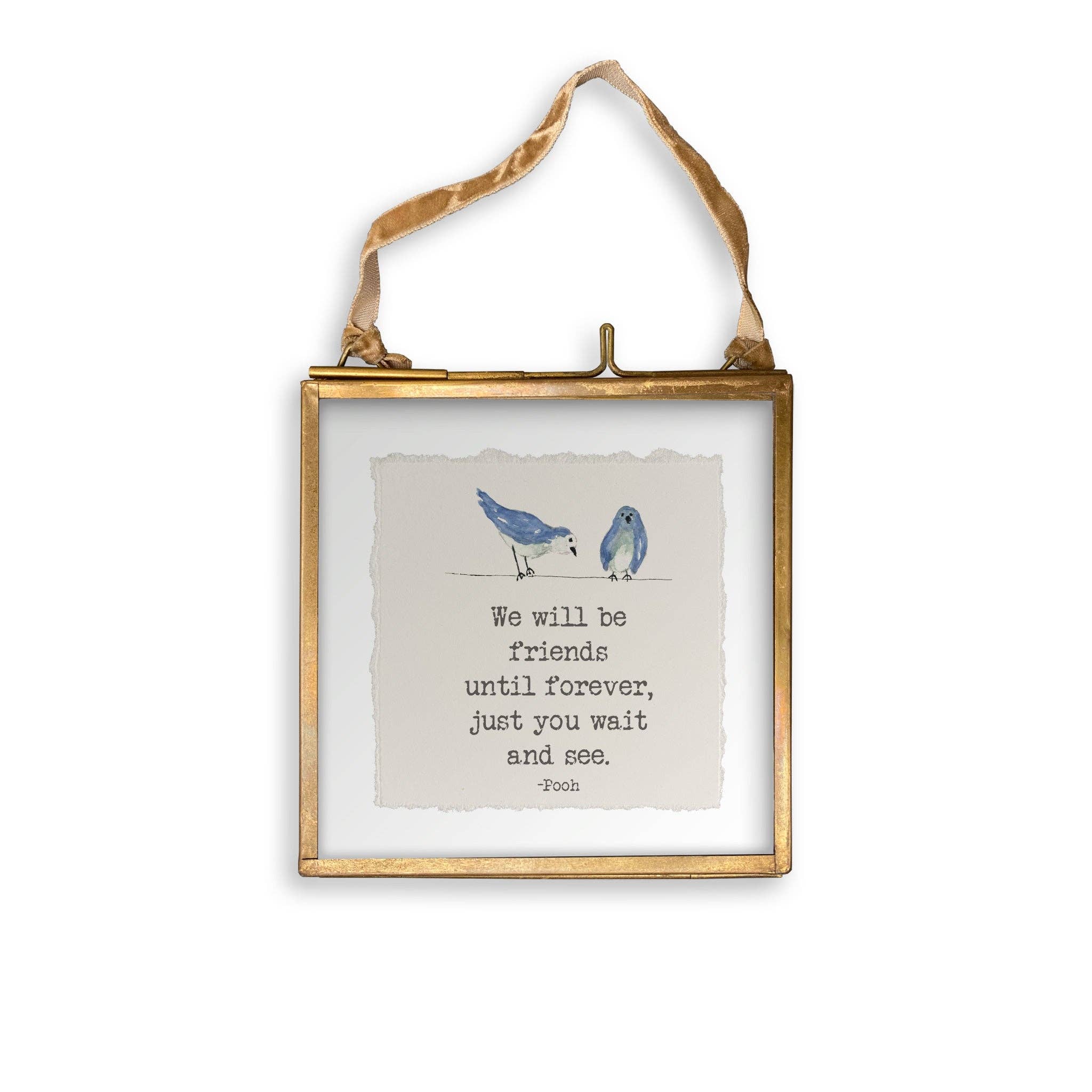 We Will Be Friends with Birds: Dishtowel