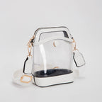 Game Day Stadium Button Style Clear Bags: Gold
