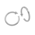 LUCY HOOP EARRINGS: Silver