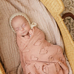 Baby Blanket - Heart: Baby Blue