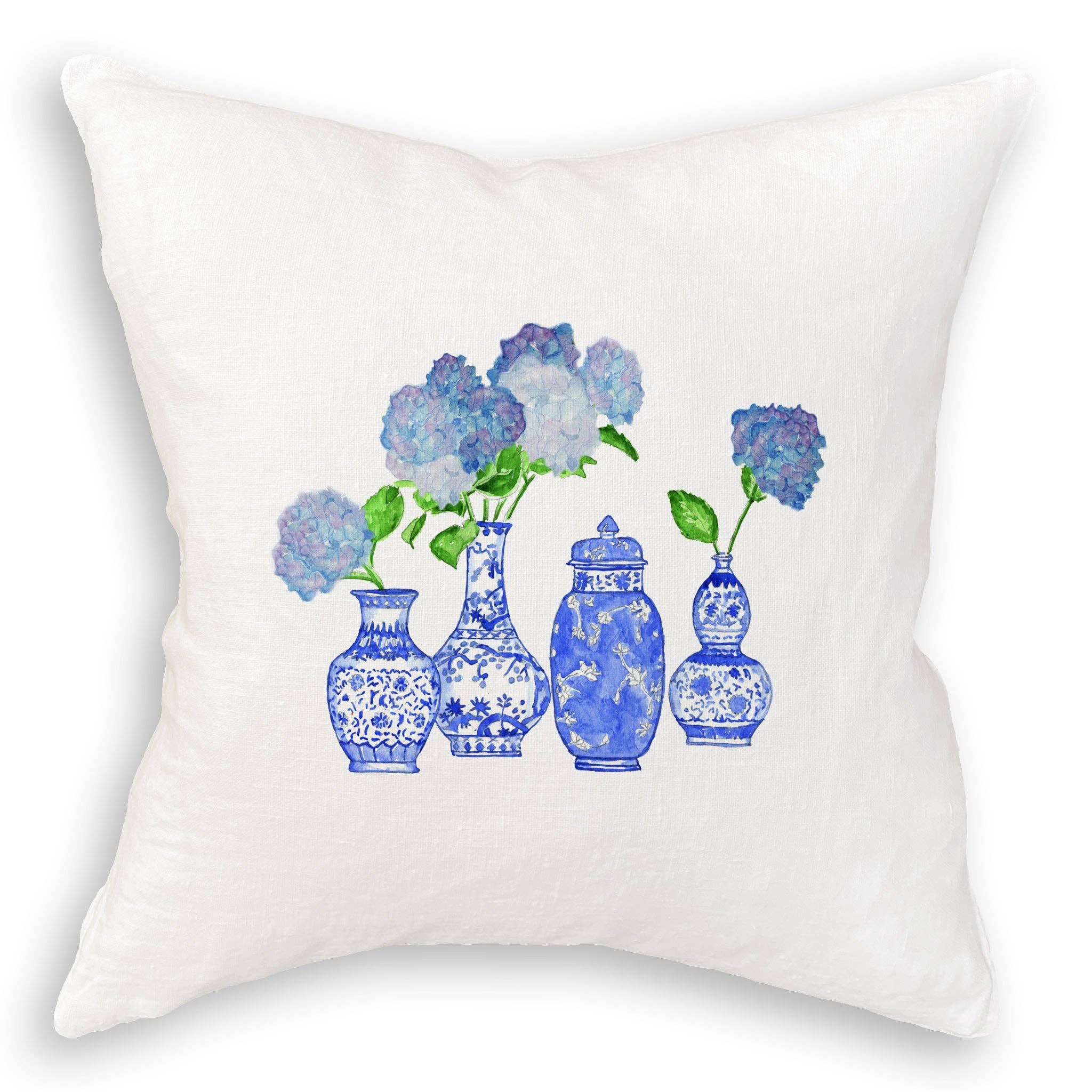 Hydrangea Vase Grouping: Dishtowel