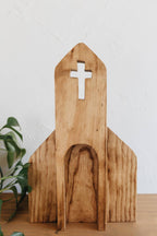 Gathering Place Wood Decor - Made by Survivors: Natural