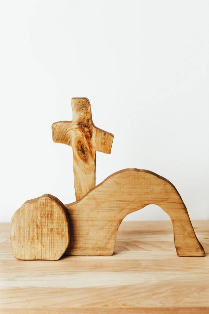 He Lives Wood Decor - Made by Survivors : Natural