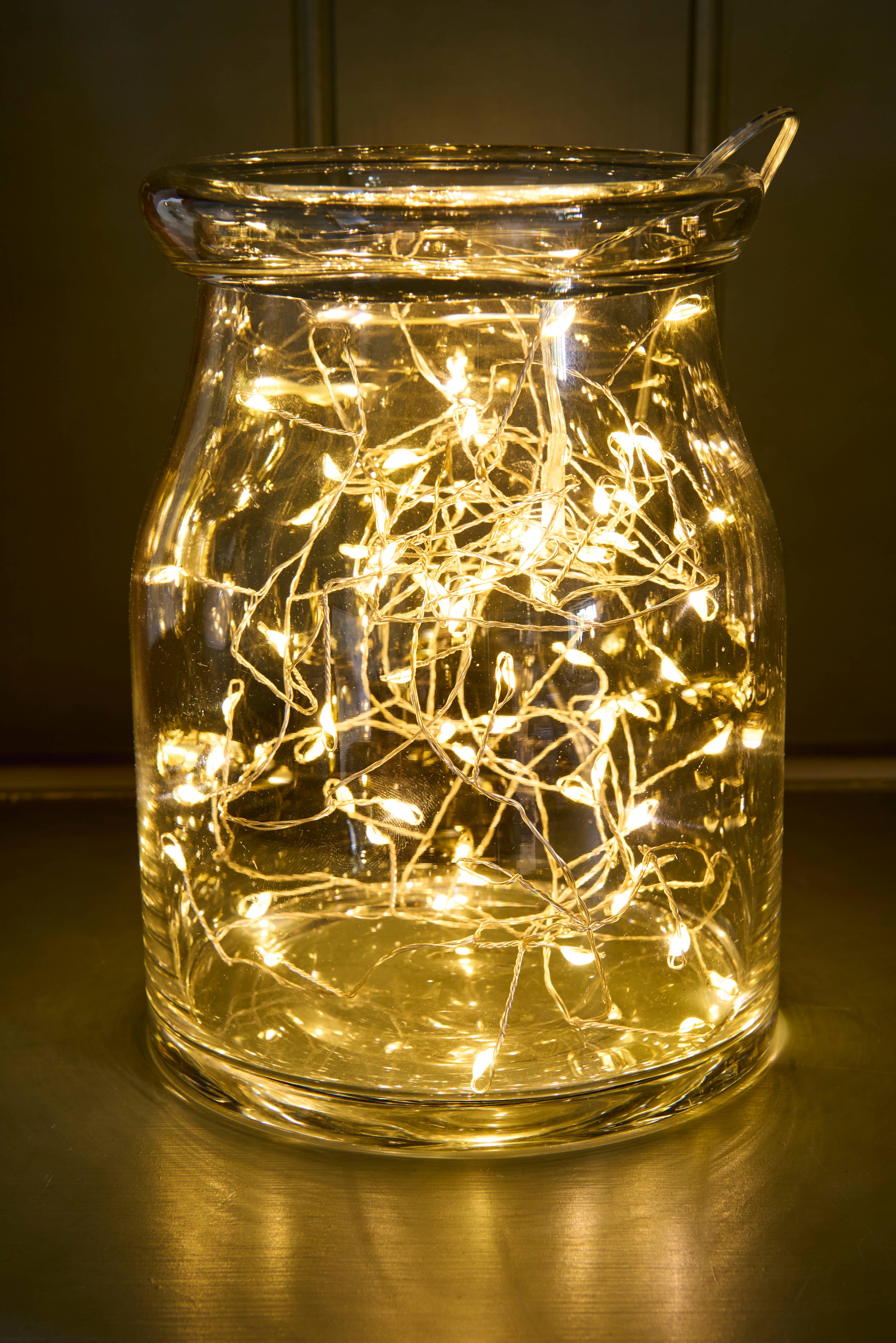 Cluster String Lights - Simple Battery LED Strings: Copper