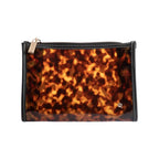 Miami Clearly Tortoise Medium Zip Cosmetic