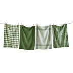 Canyon Woven Dishtowel Set/4 Olive Cotton Everyday