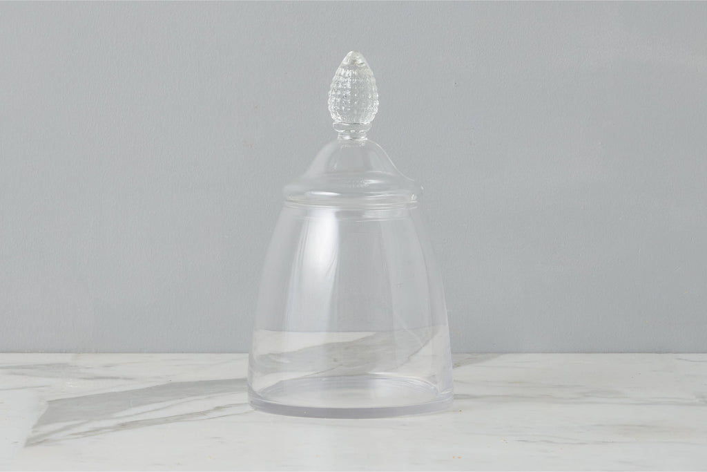 Glass Teardrop Jar, Lid, Medium