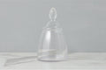 Glass Teardrop Jar, Lid, Medium