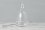 Glass Teardrop Jar, Lid, Medium