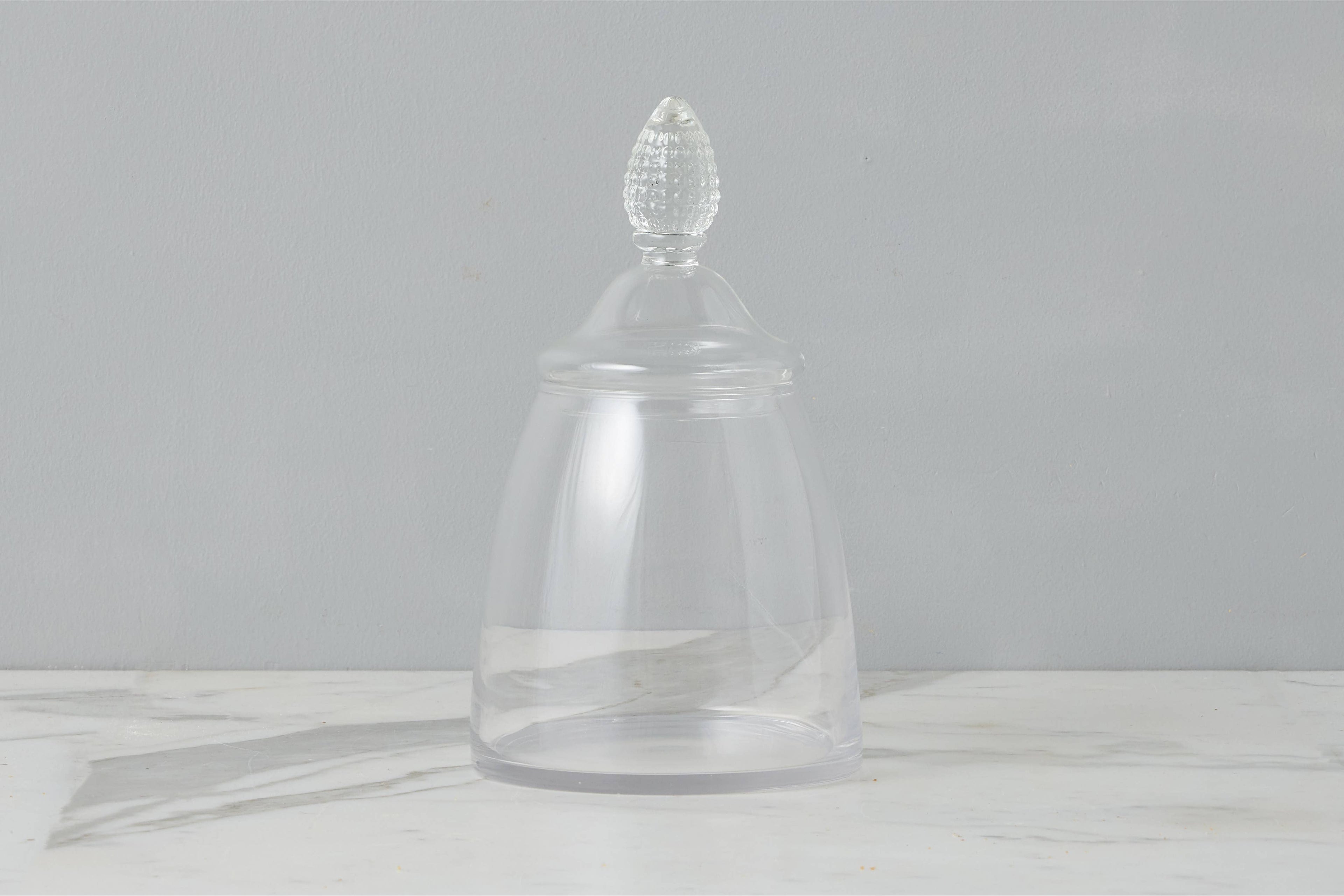 Glass Teardrop Jar, Lid, Medium