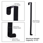 14"L Wreath Hangers - Heavy Duty Metal: Black