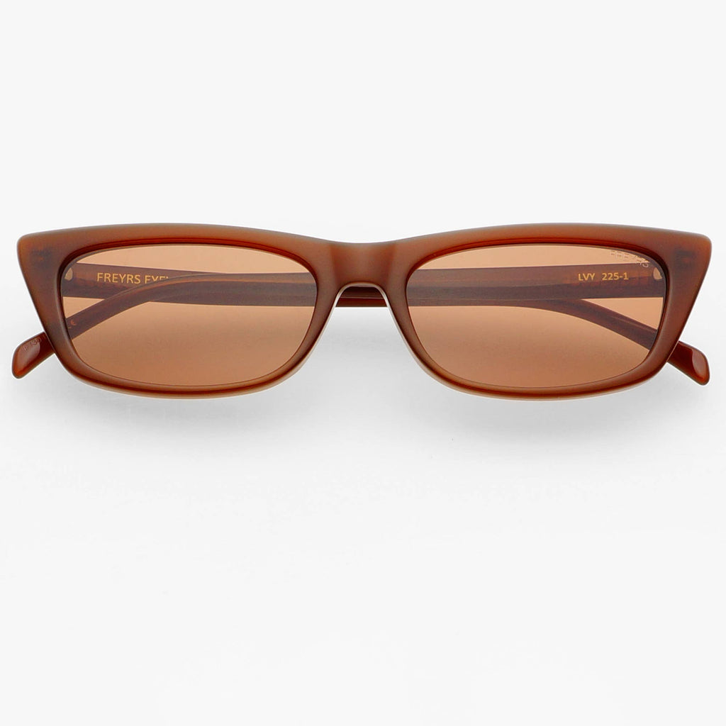 Ivy Acetate Cat Eye Womens Sunglasses  : Brown