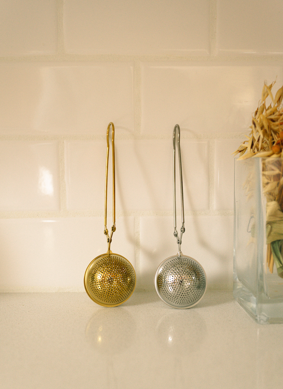 Stainless Steel Tea Strainer | Earth Day Bestseller: Gold