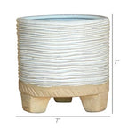 Ramos Horizontal Stripe Cachepot, Stoneware - 6