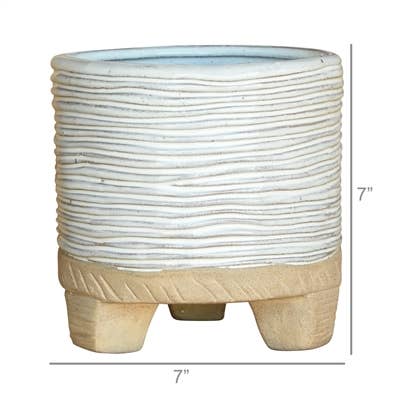 Ramos Horizontal Stripe Cachepot, Stoneware - 6