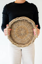 Rattan Round Tray: Small - 14" D