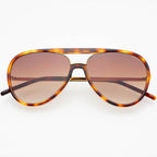 Shay Aviator Sunglasses : Tortoise