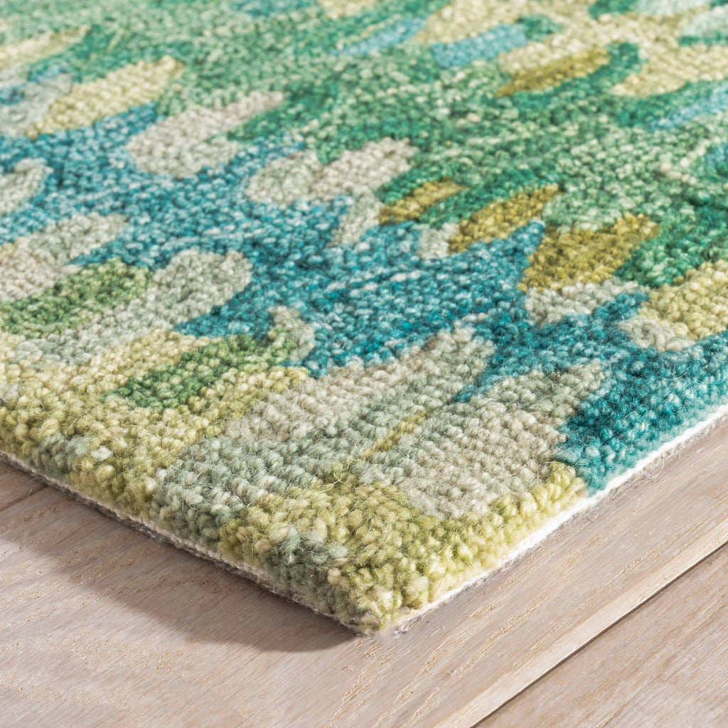 Paint Chip Hand Micro Hooked Wool Rug | Moss: 2' x 3'