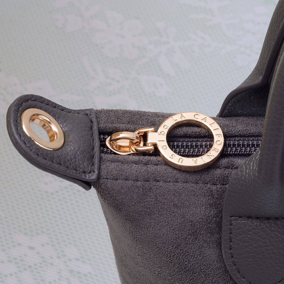 SD782  Britney Suede Double Handle Crossbody Bag: Black