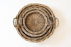Rattan Round Tray: Large - 20" D