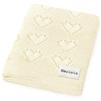 Baby Blanket - Heart: Grey