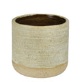 Umbria Cachepot, Ceramic, White - Sm