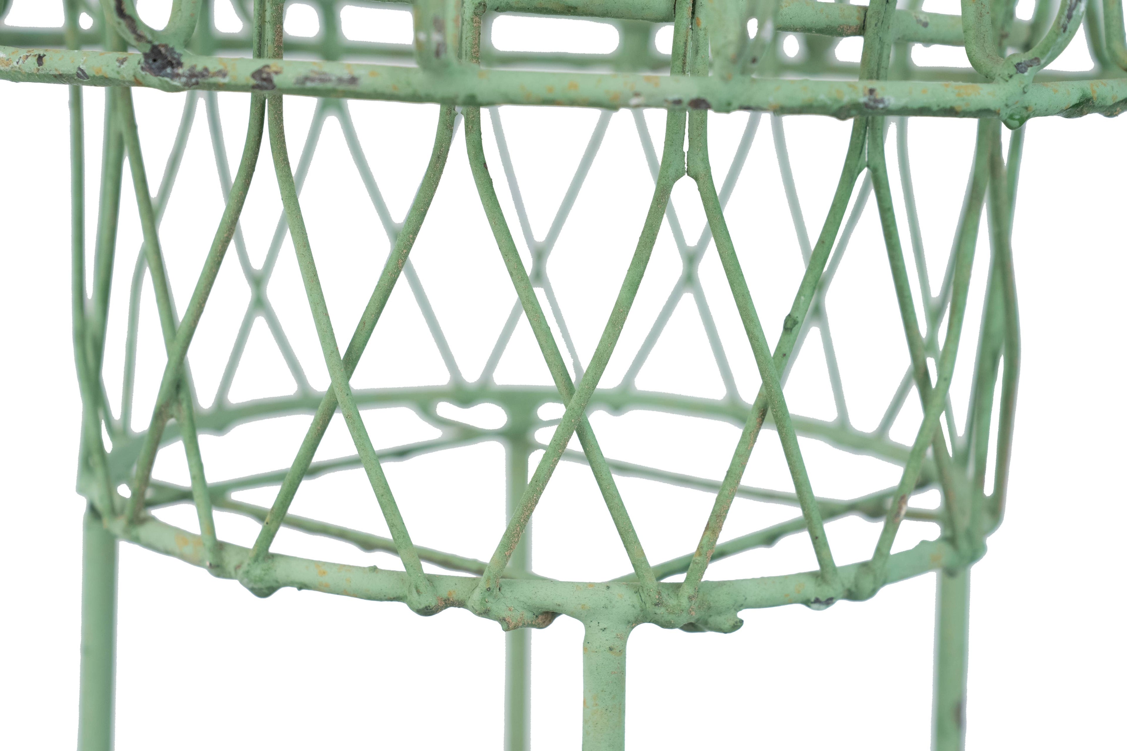 Metal Planter Basket-Green-12x15H-Willard