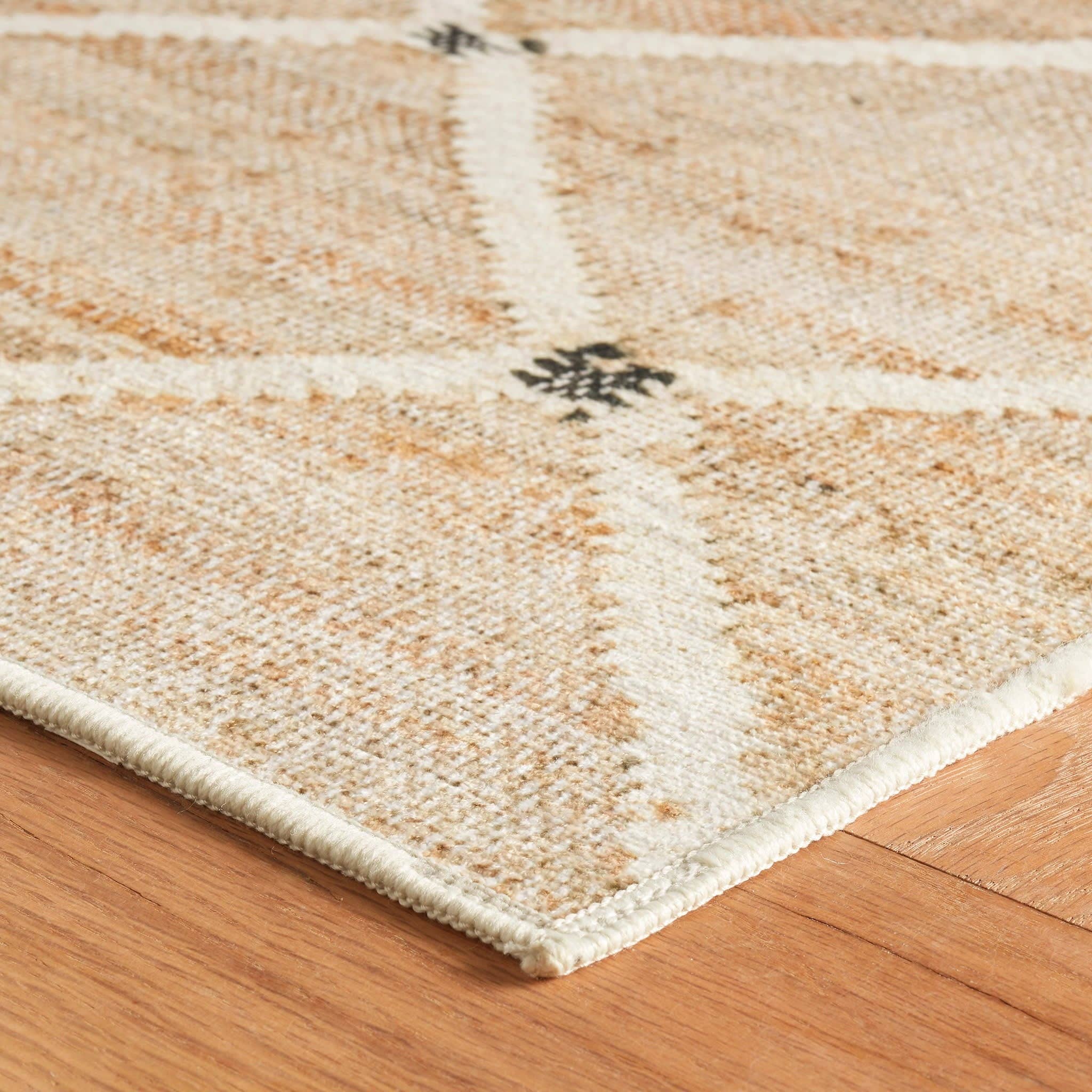 Kali Machine Washable Rug | Natural: 2' 6" x 8'
