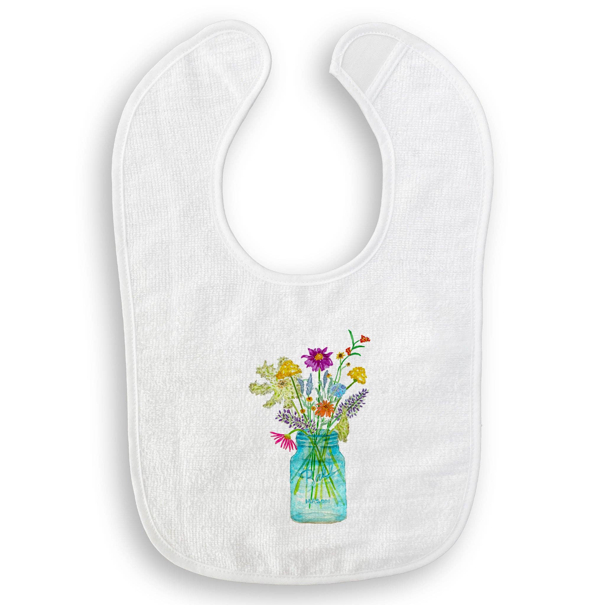 Wildflowers in a Mason Jar: Dishtowel