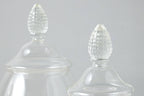 Glass Teardrop Jar, Lid, Small