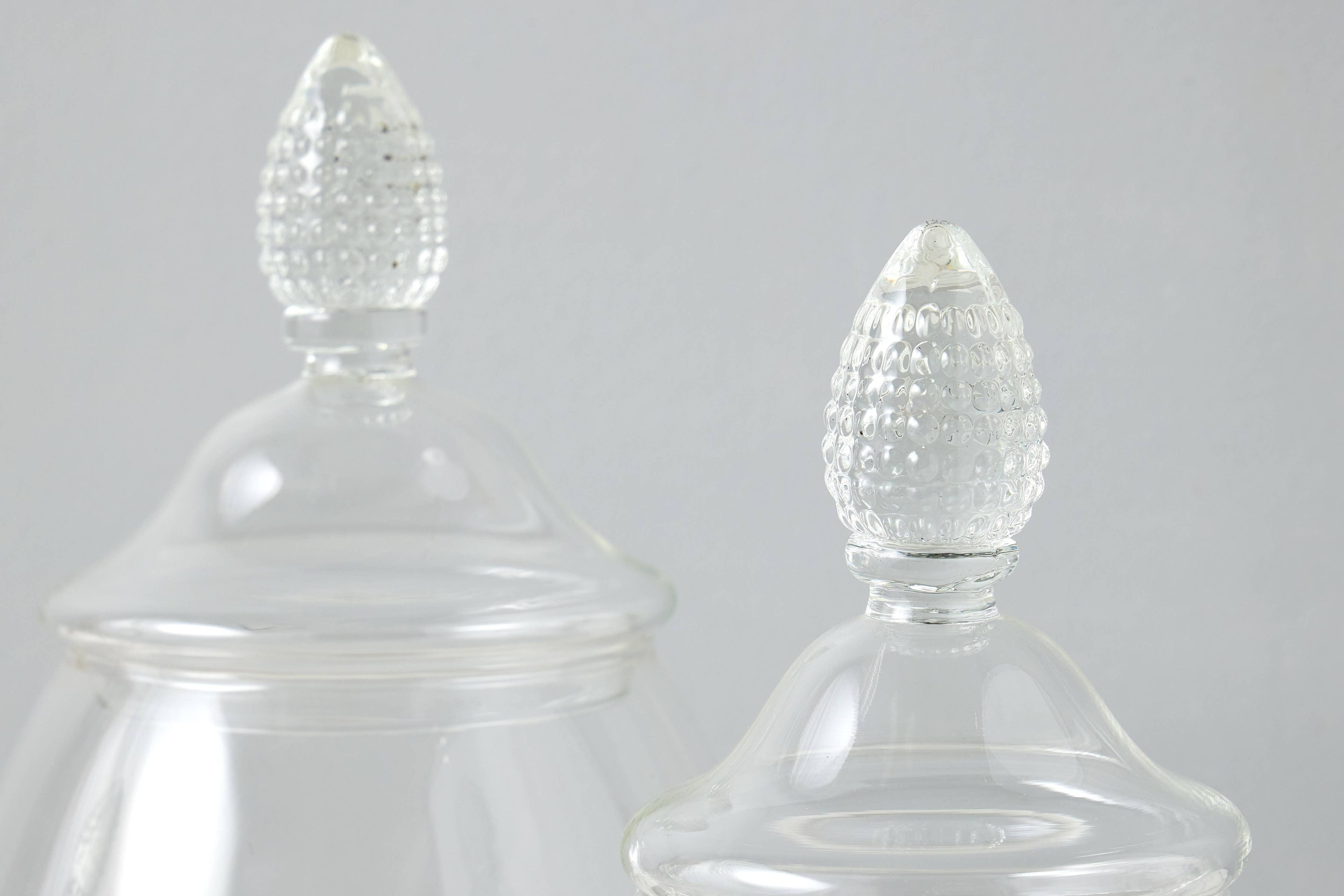Glass Teardrop Jar, Lid, Small