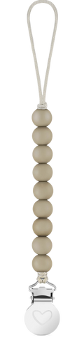 Lulababe Pacifier Clip: Tan