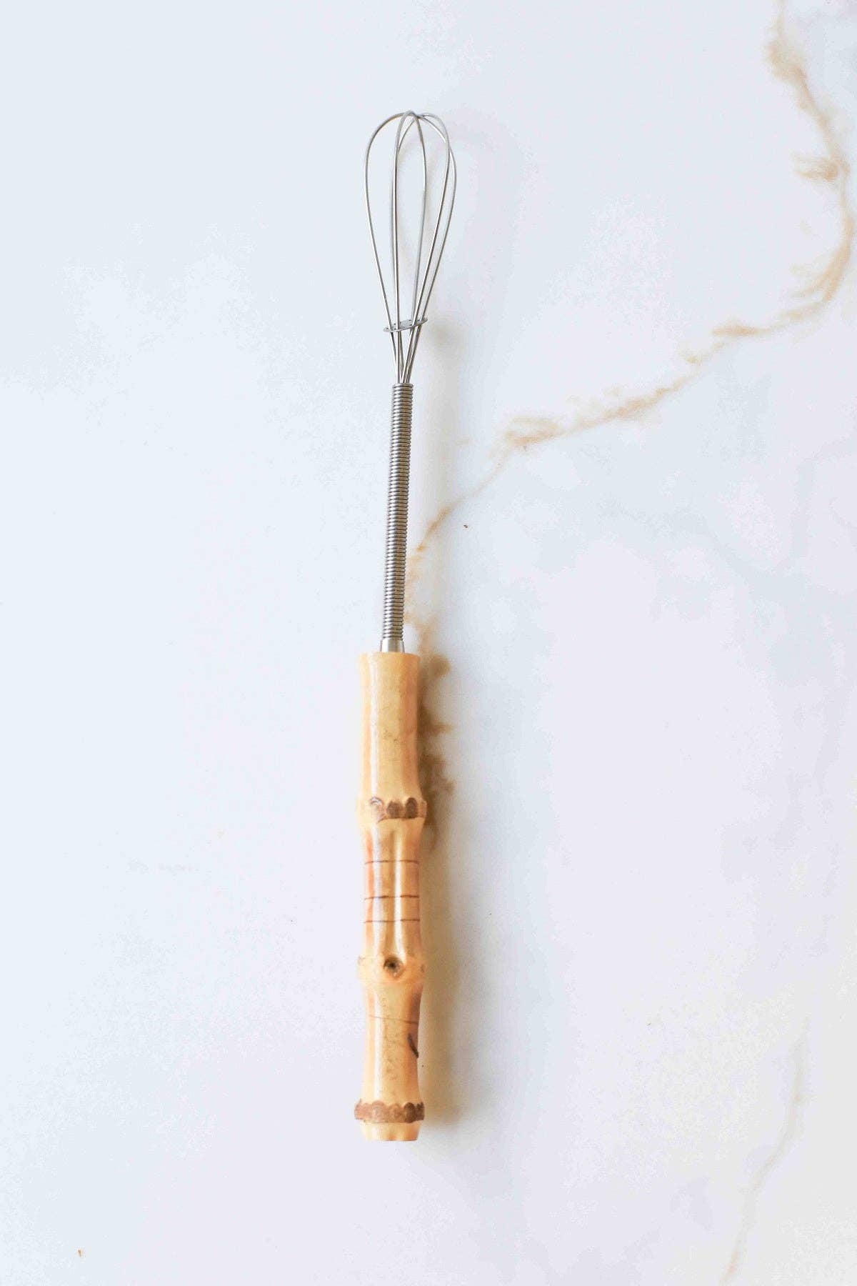 Vintage Mini Whisk with Wood Handle: YW - S