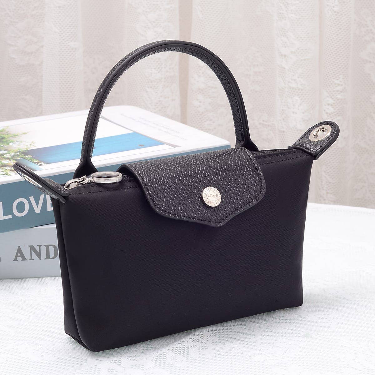 HE781 Eleanor Nylon Mini Crossbody Bag: Navy