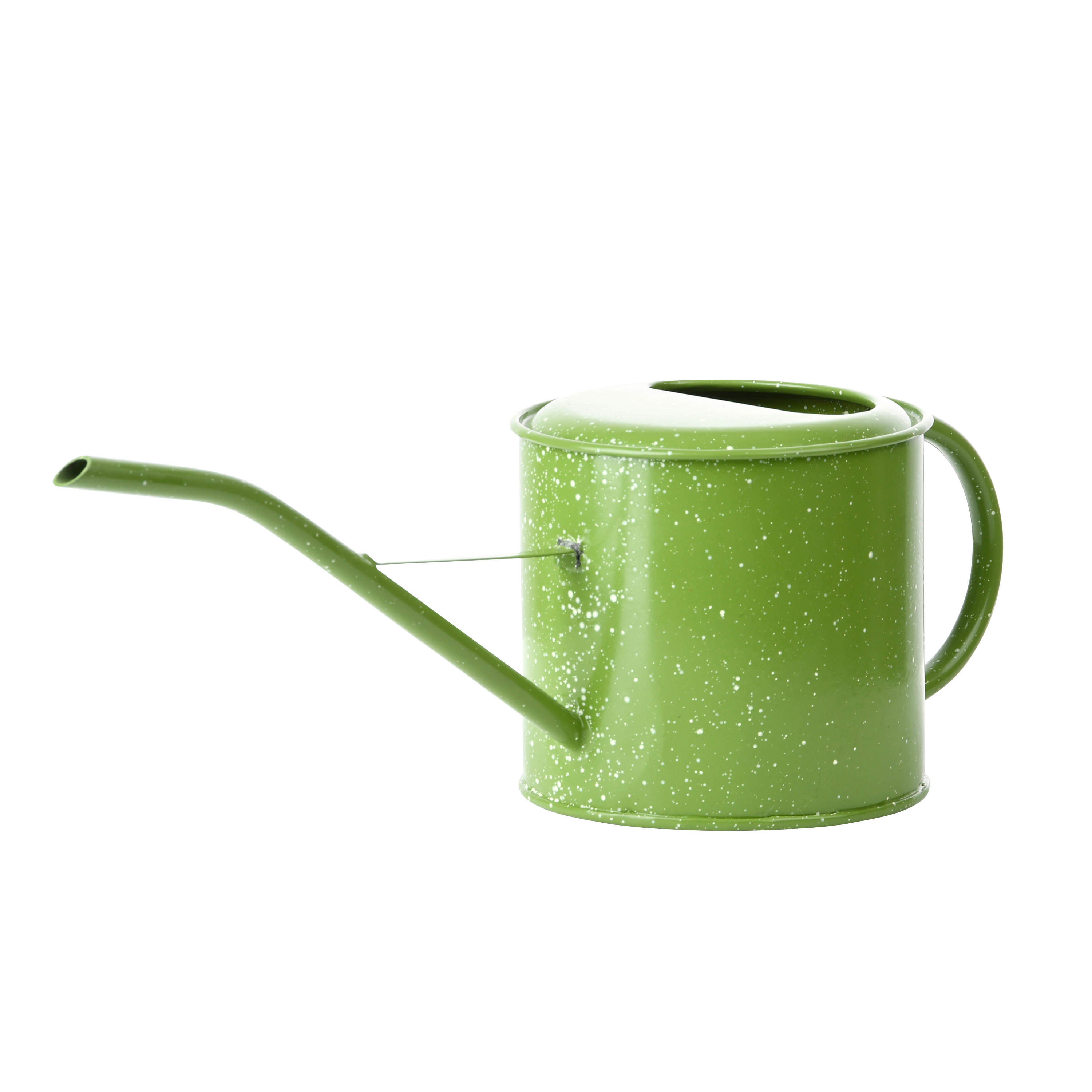 Enamel Look Watering Can, 1.35 L, Green